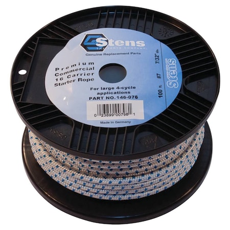 Stens Solid Braid Starter Rope 7 Solid Braid; 146-076 100' 146-076